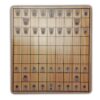 International / Westernized Shogi Set with Arrows and Japanese 1-Kanji - Pieces and Wooden Board